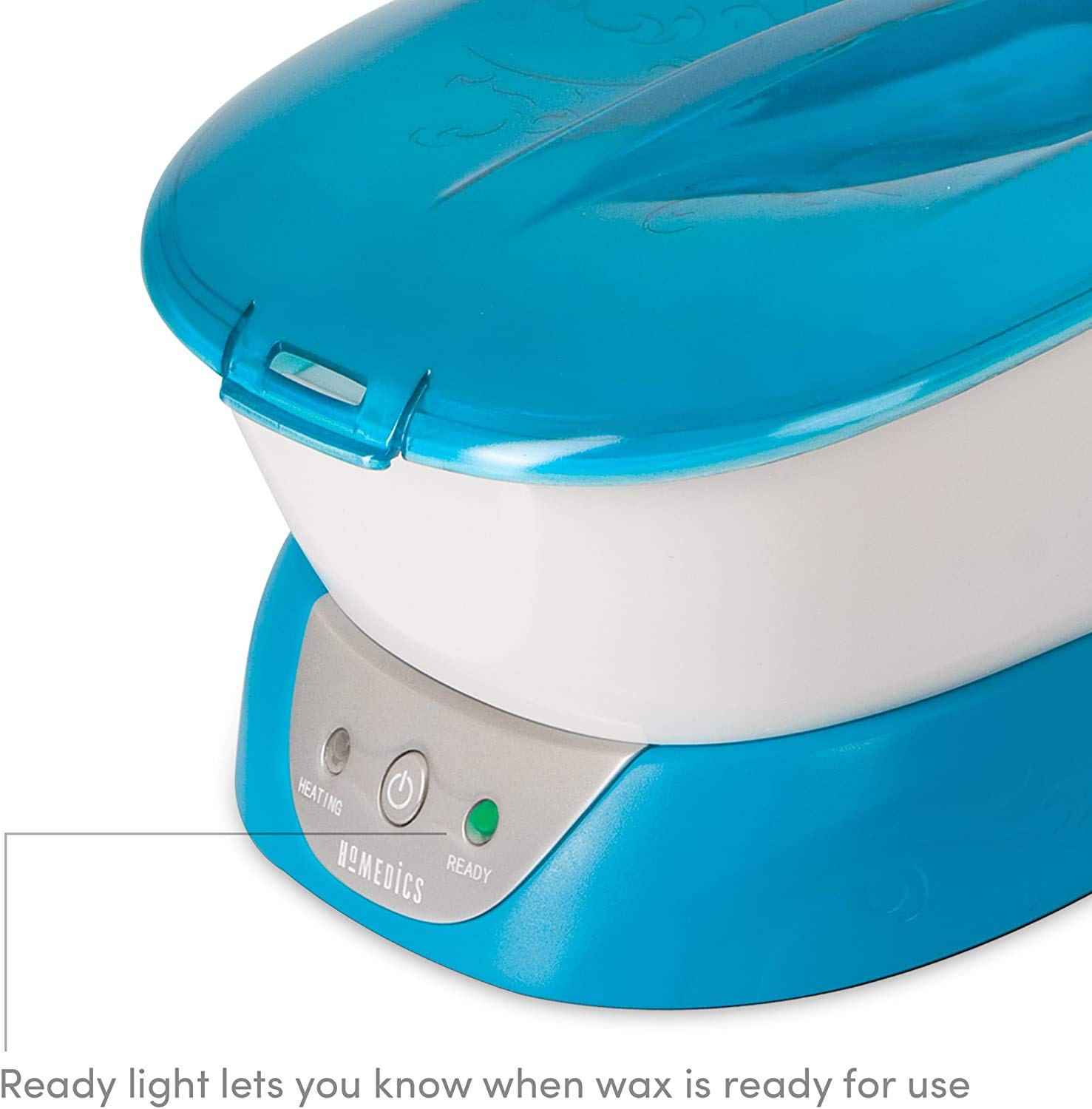 HoMedics ParaSpa Paraffin Wax Bath | Wax Warmer | Bonus 3 lb Paraffin Wax & 20 Hand Liners | Soothing Hand & Foot Spa | Moisturizing System | Hypoallergenic, Blue: Health & Personal Care