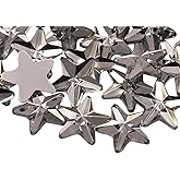 Allstarco Star Rhinestones Embelishments 5mm Flat Back Acrylic Plastic Gems for Jewelry, Crafts, Costumes, Invitations, Cosplay - 125 Pieces (Crystal Clear H102)