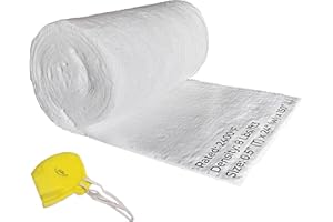 Simond Store Ceramic fiber blanket, High temperature insulation baffle for Wood Stove Forge Furnace Fireplace Kiln Pizza oven insulation, Dishwasher insulation blanket Density-8LB 2400F, 0.5"X24"X150"