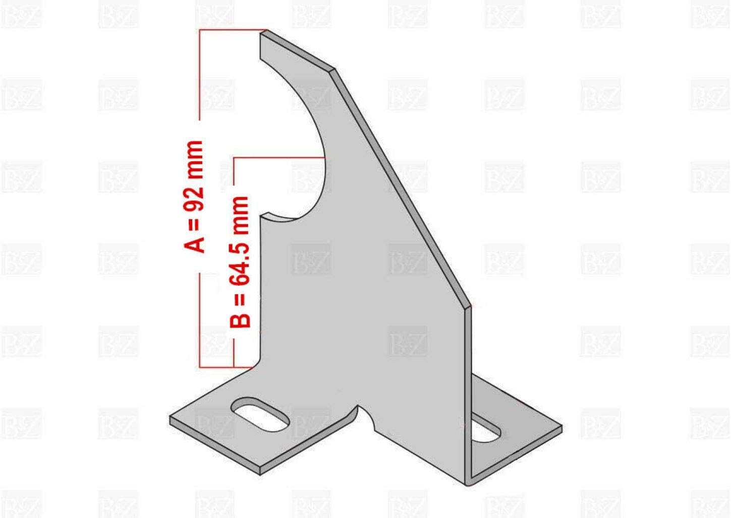 Designer Radiator Bracket Plastic Insert Designer Vertical Column Single Arm Universal Radiator Brackets (92mm ...