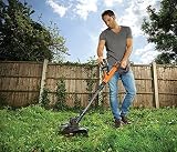 BLACK+DECKER 18V Cordless 28 cm String Grass Trimmer 2.0Ah Battery A6481 view 3