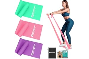 RENRANRING Resistance Bands for Working Out, Exercise Bands for Physical Therapy, Stretch, Recovery, Pilates, Rehab, Strength Training and Yoga Starter Set