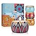 Scented Candles, Natural Soy Wax Aromatherapy Candle Smokeless Set with Reusable Travel Tin, Women Gift for Stress Relief and Relaxation (4.4 OZ / 4 Pack) (Lemon, Fig, Lavender, Spring Flavor)thumb 1