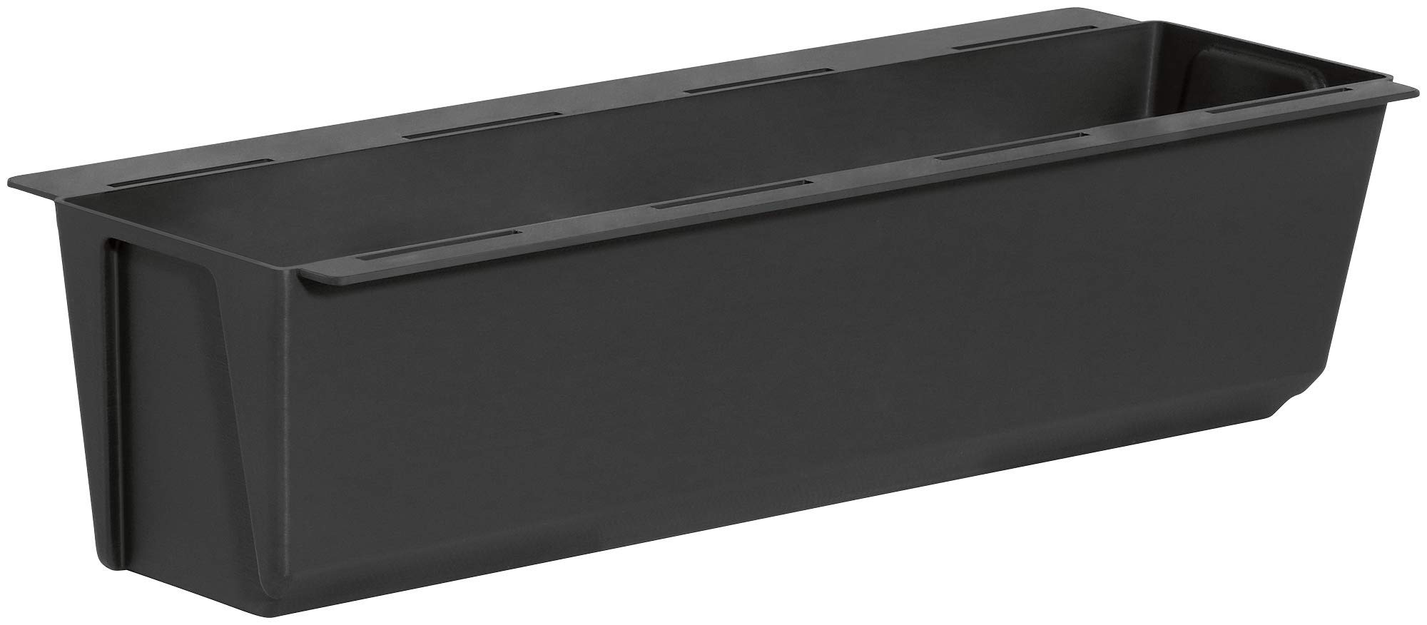Flower Box Planter Balcony Box for Euro Pallets Plastic Anthracite 36.8 x 9 x 9.5 cm