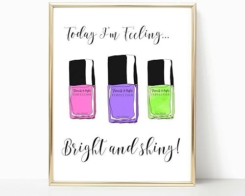Nail Salon Decor Bedroom Decor Nail Polish Beauty Salon Decor
