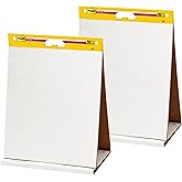 Post-it Super Sticky Portable Tabletop Easel Pad, Great for Virtual Teachers and Students, 20x23 Inches, 20 Sheets,Pad, 2 Pad