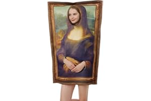 ReneeCho Famous Paintings Costume Mona Lisa The Scream Halloween Adult Men Women Funny Cerative Dress up