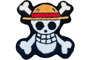 LUXAPE One Piece Rug - Anime bathmat - Handmade Tufted Decor - Handmade & Premium- 28in (70cm) - Hypebeast Room - Preppy - Hypebeast Room Decor - Luxape Rug (One Piece)