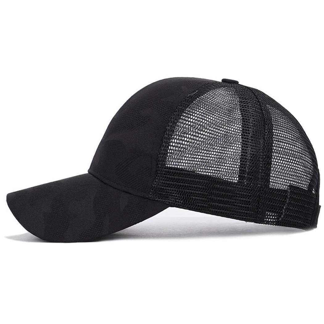 kirken Women Men Adult Baseball Cap Camouflage Mesh Patchwork Summer Outdoor Baseball Caps