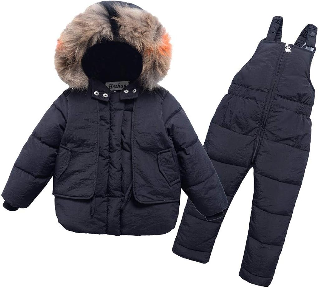 Amaone Kids Jacket Set for 310Years Old Boy Girls Winter Warm Fur