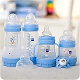 MAM Welcome to The World Set Baby Feeding Bottles Soother Clip Blue view 7