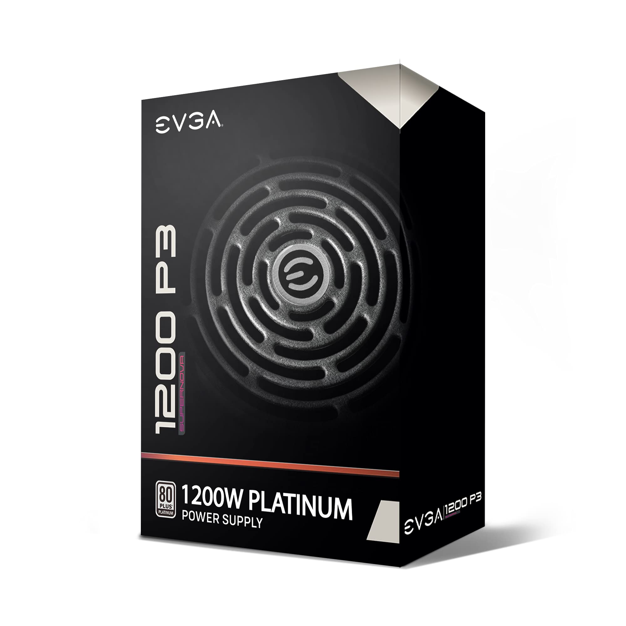 EVGA Supernova 1200 P3, 80 Plus Platinum 1200W, Fully Modular, Eco Mode with FDB Fan, Includes Free Power On Self Tester, Compact 180mm Size, Power Supply 220-P3-1200-X1