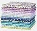 Connecting Threads Print Collection Precut Quilting Fabric Bundle Fat Quarters (Wildflowers and Honey Dusk)