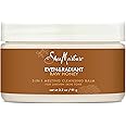 SheaMoisture Even and Radiant Face Cleanser For Uneven Skin Tone and Dark Spots 3-in-1 Cleansing Balm With Raw Honey 3.2 oz