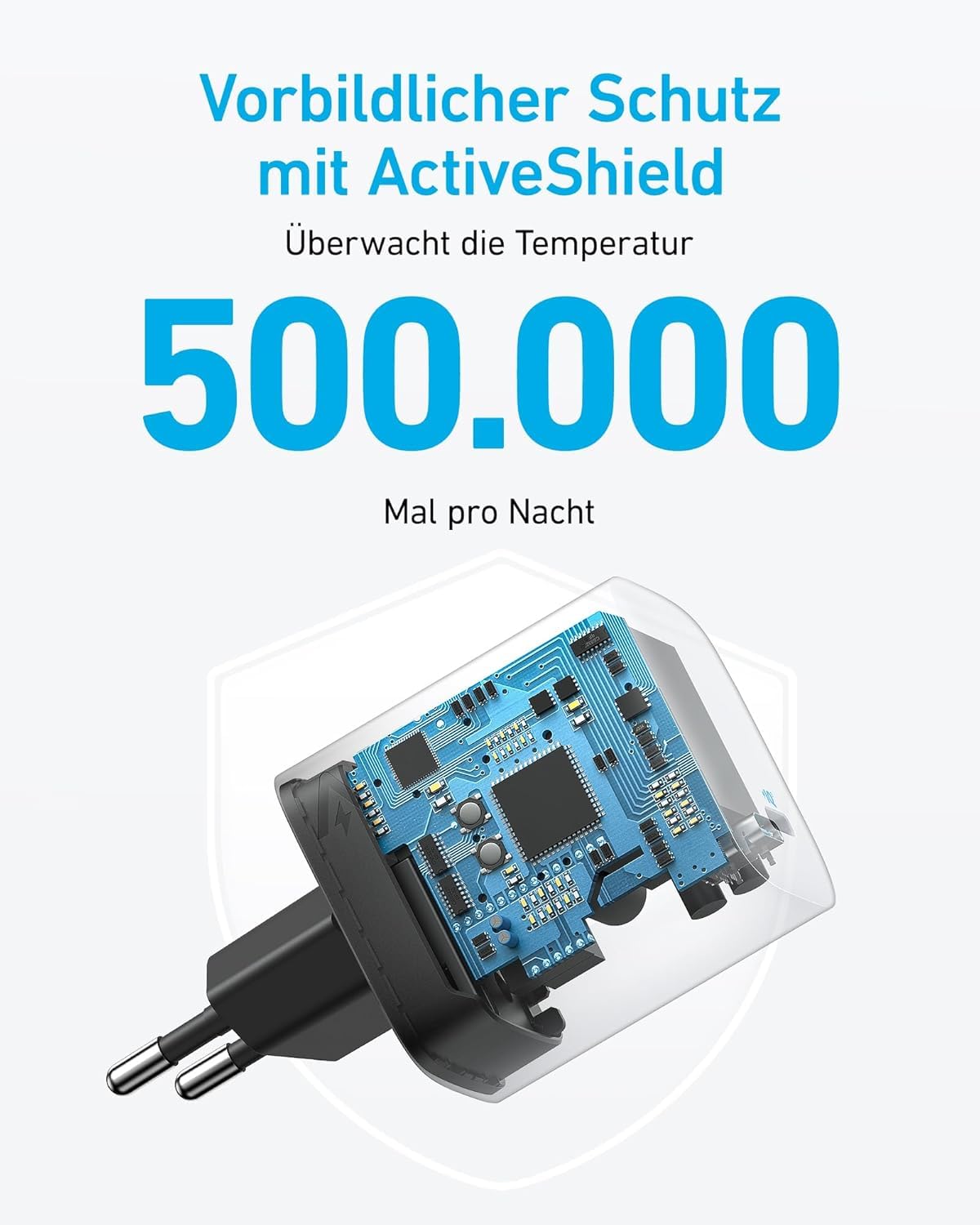 Anker 67W USB C Ladegerät, kompaktes Netzteil mit PIQ 3.0, für MacBook Air, iPhone 17/16/15 Series, iPad, Galaxy und mehr (USB-C Kabel enthalten) 5