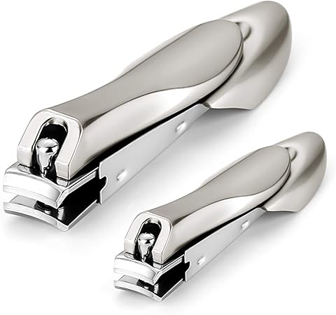 Amazon Szlishuoは厚い爪のためにデザインされた専門の爪切り 爪の飛び散ることを防止し 鋭くて耐久性のあるステンレス製の爪切り ばさみ 男女の爪ややを精緻にする2点セットのギフトボックス 銀黒色のオプションです Szlishuo ネイル道具 ケアツール 通販