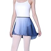 Daydance Women Ballet Skirts Chiffon Dance Wrap Skirts for Adult Fading Color