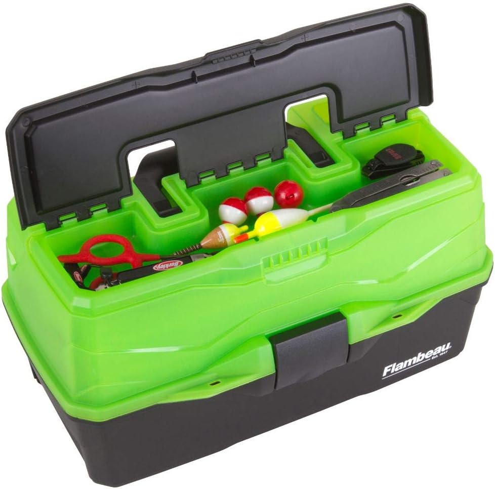Flambeau Outdoors 3 Tray - Frost Green/Black : Sports & Outdoors