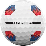 Callaway Chrome Soft Premium Tour Golf Ball 2024 White Tru Track view 6