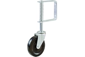 Shepherd Hardware Metal 9785 9785E Spring Loaded Gate Caster, 4-Inch, Black