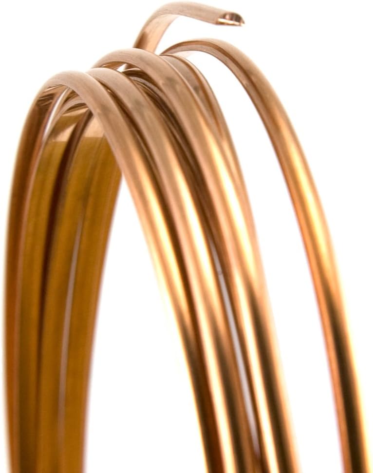 18 Gauge Half Round Half Hard Copper Wire 25FT