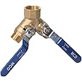 Midwest Control MTW-7510 600 Psi Cwp 1"Fpt x 3/4" Mpt 3-Way Brass Ball Valve