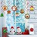 FRIDAY NIGHT 30 PCS Christmas Swirls Garland Foil Hanging Ceiling Decoration for Winter Wonderland Holiday Party Supplies with Christmas Deer & Santa Claus & Tree & Gift & bell