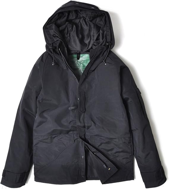 all black jacket with hood