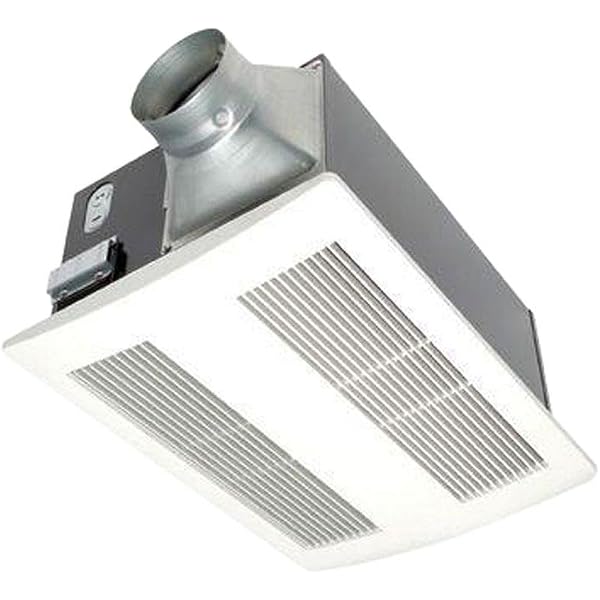 Panasonic FV-11VH2 0.6-Sone 110 CFM Energy Star Bathroom Fan with  Integrated Heater, White - Amazon.com