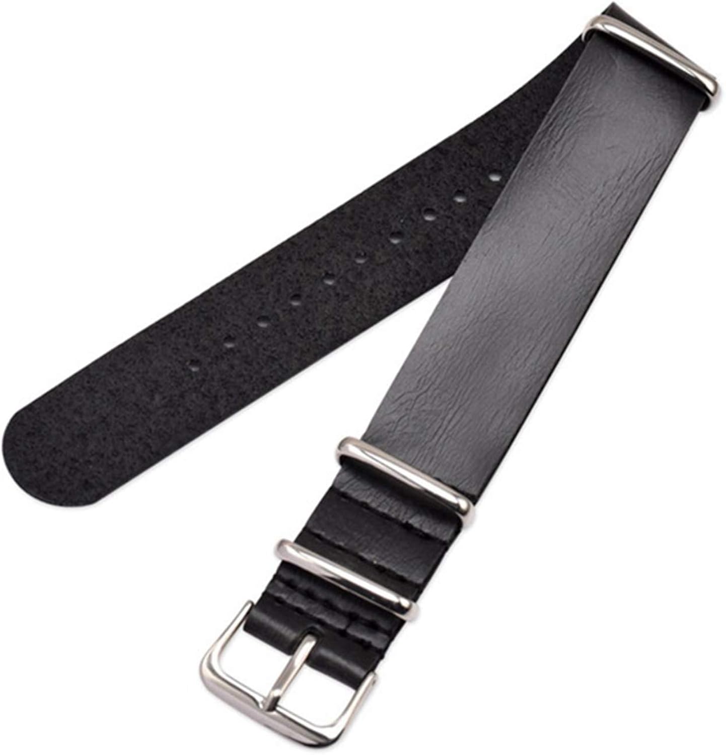 Leather NATO Watch Straps Imitation Leather Strap 18mm/20mm/22mm/24mm