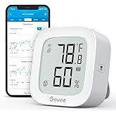 Govee WiFi Thermometer Hygrometer H5103, Indoor Bluetooth Temperature Humidity Sensor with Electronic Ink Display, App Notification Alert, Free Data Storage Export, Digital Remote Monitor for Bedroom
