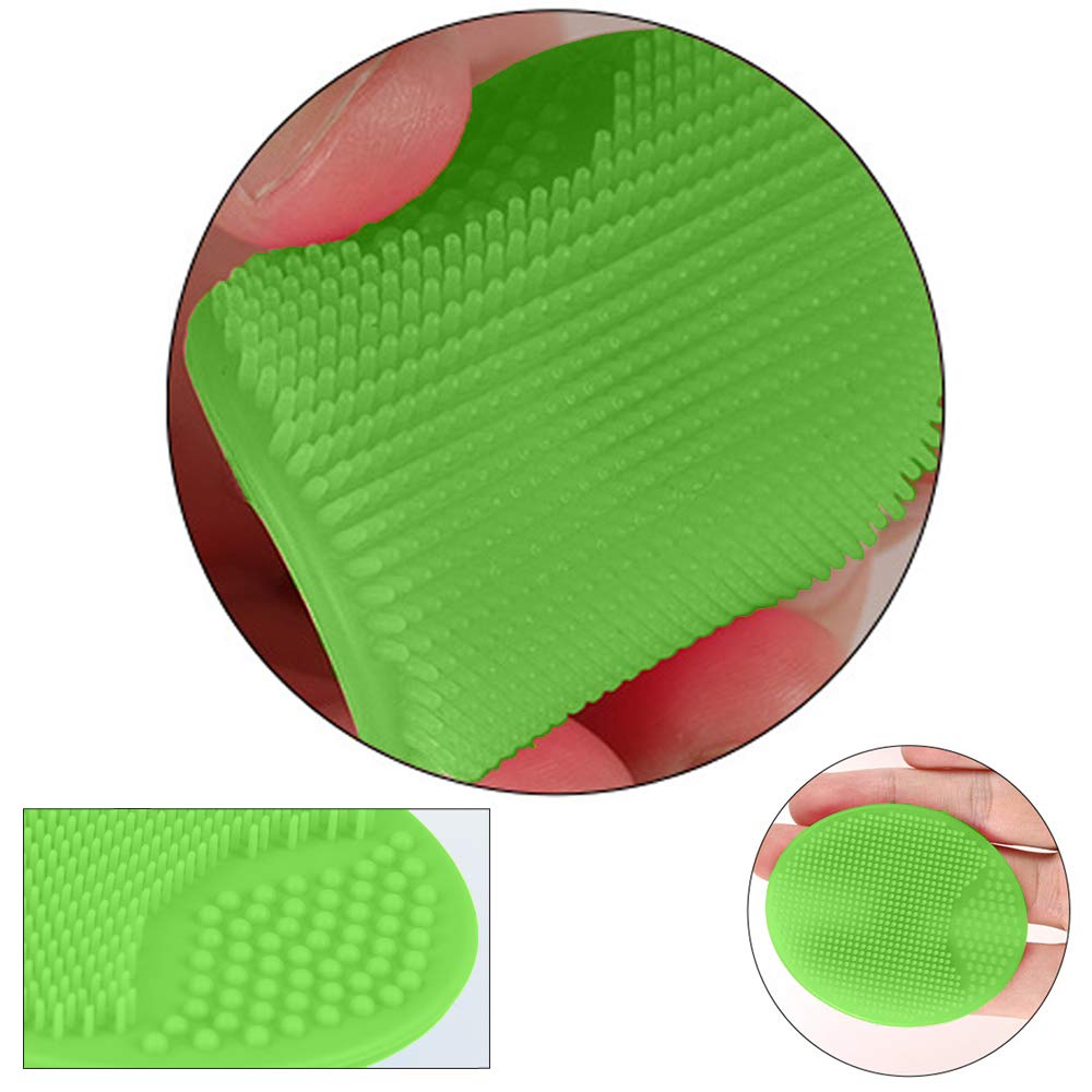 Face Scrubbers Exfoliating Facial Cleansing Brush-Soft Silicone Bristle-Remove Dead Skin Toxins-Improves Lymphatic Functions Exfoliates Stimulates Blood Circulation for Sensitive/Delicate/Dry Skin: Beauty