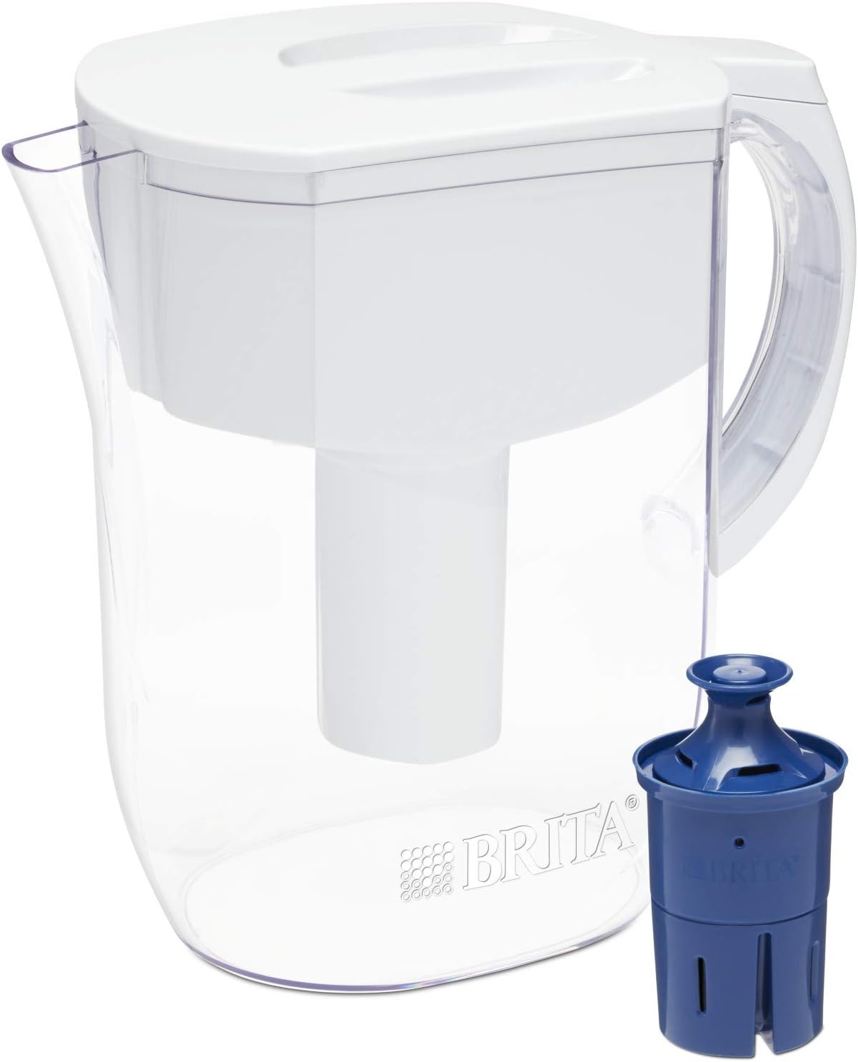 Brita Everyday Pitcher with 1 Longlast Filter, Large 10 Cup, White: Kitchen & Dining