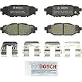 BOSCH BC1114 QuietCast Premium Ceramic Disc Brake Pad Set - Compatible with Select Subaru BRZ, Crosstrek, XV Crosstrek, Forester, Impreza, Legacy, Outback, WRX; REAR