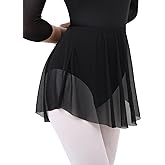 Gorchnc Pull on Ballet Skirt for Women Adult Girls Toddler Dance Skirt Mesh Ballet Dance