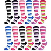 12 Pairs Fuzzy Socks for Women, Soft Fluffy Cozy Thick Warm Winter Holiday Stocking Stuffer Bulk Pack