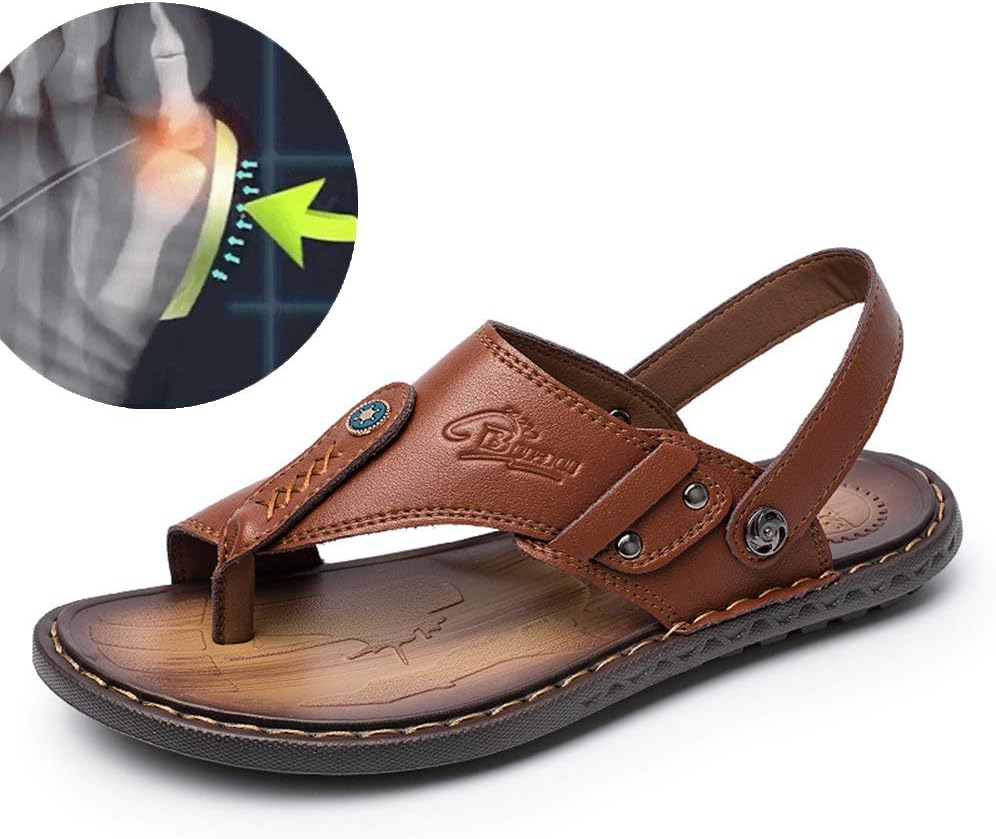 ZCCGRASS Men's Big Toe Correction Sandals, Toe Straightening Shoes