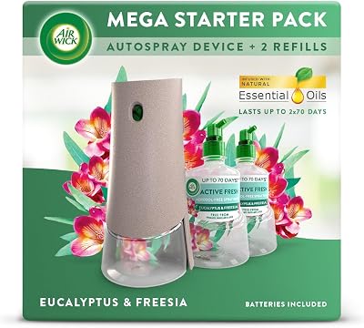 Air Wick Freshmatic Max Automatic Spray Bundle Eucalyptus Freesia 228ml