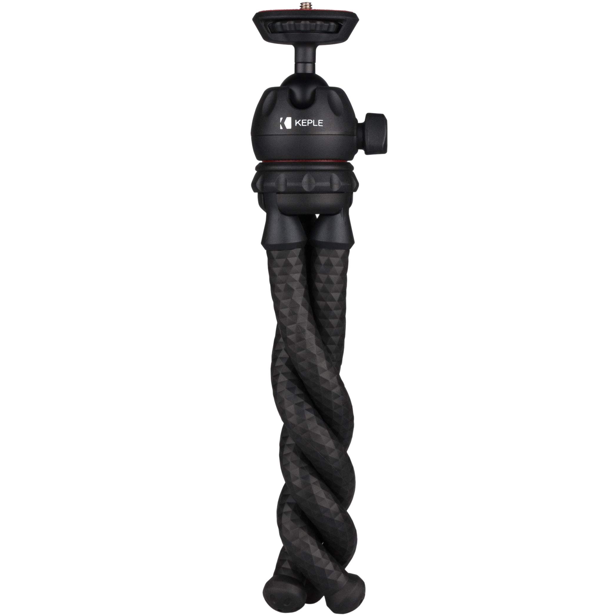 Mini Flexible Tripod compatible with Panasonic Lumix DC-FZ82EBK, DC-G9EB-K G9, DC-G9LEB-K - G9, DC-GH5EB-K, DC-GH5LEB-K Camera, Travel hand held grip, Monopod stand, Universal Mount