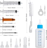 DONQL Puppy Nursing Bottle Kit 60ml Kitten Nipple Syringe Feeding Set view 2