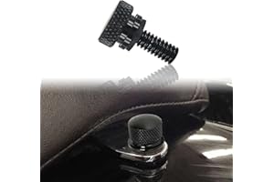 BSAMZO Harley Davidson Motorcycle Modification Parts - Steel Seat Screw, Aluminum Alloy Screw (Black)