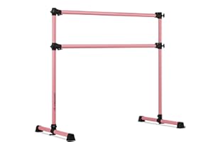 VITA VIBE VITA Barre Portable Freestanding Double Ballet Barre, Prodigy, Aluminum | Adjustable Height, USA Made, Home or Gym Exercise Equipment for Kids & Adults | Dance, Fitness, Pilates