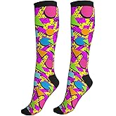 aipoase Compression Socks Knee High Circulation Support Socks For Women Men Athletic Running Hiking Cycling