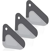 Food Scraper Dish Scraper for Cast Iron Skillets, Cookware, Pans and Pots | Nylon and Silicone, 2-in-1 Kitchen Scraper Tools, Pan Scraper, Heat resistant to 140 ℉, 3 Pack