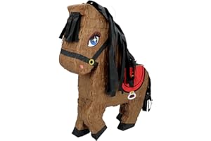 Boland 30988 - Pinata Horse, 45 x 33 x 8 cm, Pony, Hanging Decoration, Decoration for Birthday, Theme Party and Carnival