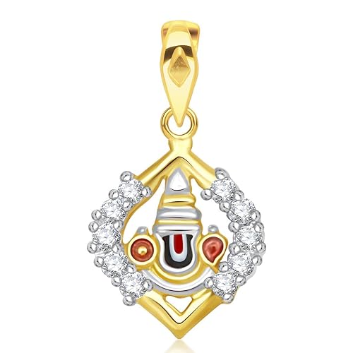 VK Jewels Pendant for Women (Golden) (vkp1919g)