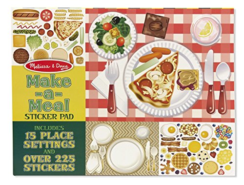 Melissa & Doug Sticker Pad - Make-a-Meal, 225+ Food Stickers