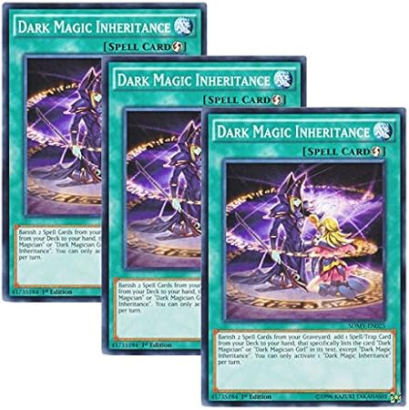 Amazon 3枚セット 遊戯王 英語版 Sdmy En025 Dark Magic Inheritance 黒魔術の継承 ノーマル 1st Edition トレカ 通販