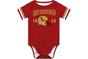 Singlory Unisex-baby Clothes for Football Fans Newborn Short-sleeve Bodysuit Infant Boys Girls Apparel 0-24 Months