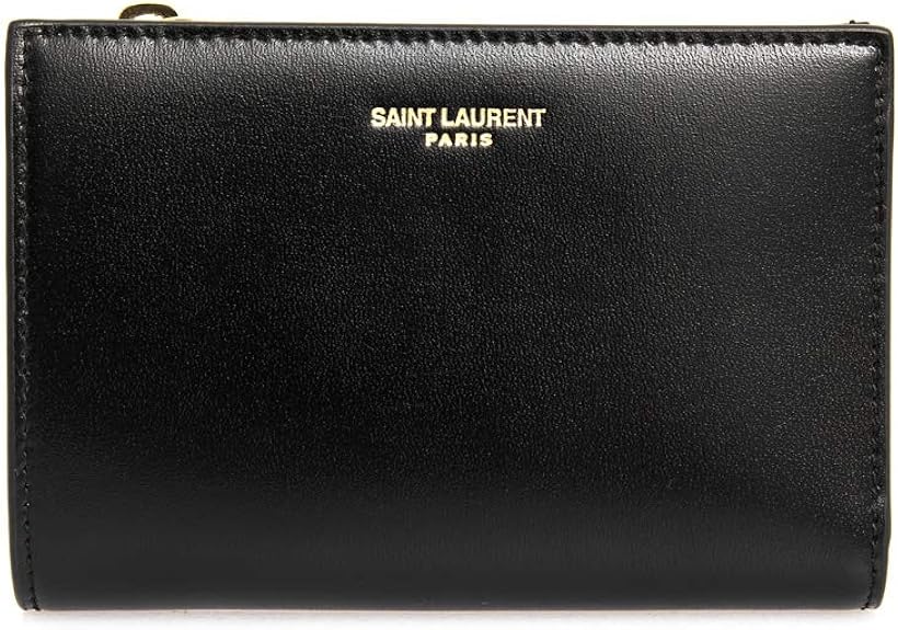 Amazon サンローラン パリ 財布 レディース 二つ折り財布 ブラック 03p0j 1000 Black 並行輸入品 財布